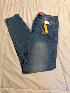 Catherine Maldandrino Jeans with Horse Embroidery